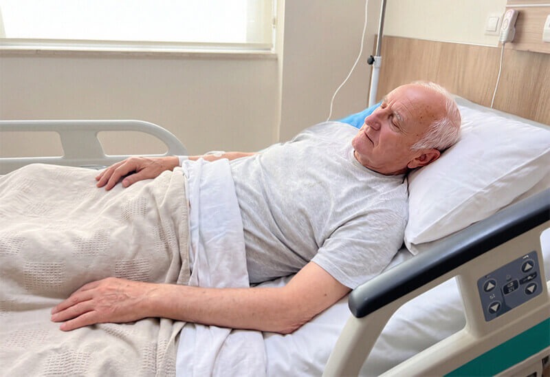 Hospital ICU after septic shock